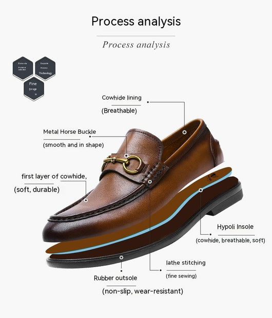 Zapatos Casuales de Cuero para Hombre con Suela Flexible - Image 10