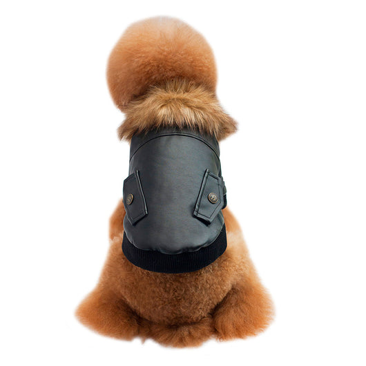 Abrigo Cálido con Cuello de Pelaje para Mascotas - Image 5