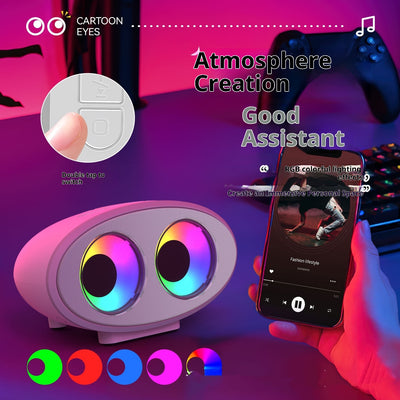 Parlante Bluetooth con Luz RGB y Ruido Blanco - Diseño Ojos Animados - Image 3