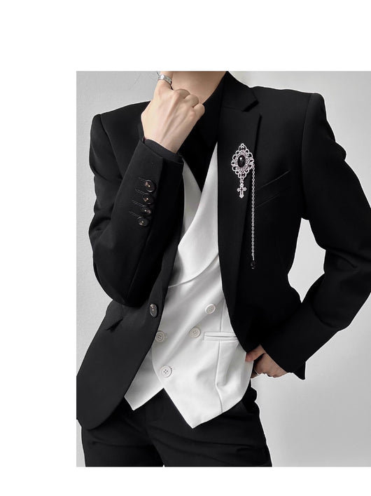 Chaleco de Traje para Mujer Blanco Entallado - Elegancia Sofisticada - Image 18
