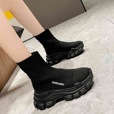 Botas Deportivas de Suela Gruesa con Altura Aumentada y Tecnología Flyknit - Image 18