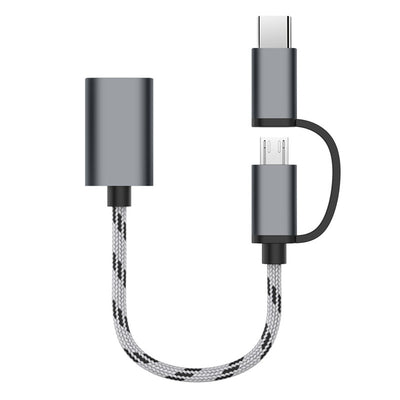 Adaptador USB 2-en-1 MICROOTG con Soporte de Cable - Image 7