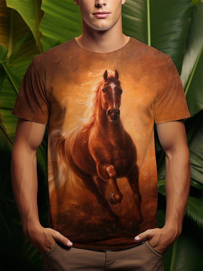 Camiseta Manga Corta con Impresión 3D para Hombre - Image 6