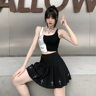 Musculosa Mujer Estilo Urbano con Estampado Patchwork - Image 10