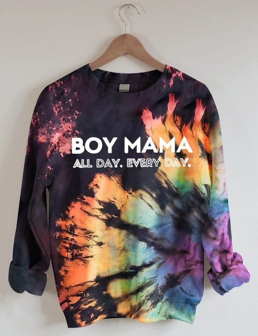 Suéter Unisex Cuello Redondo con Estampado Tie-Dye 3D - Image 14