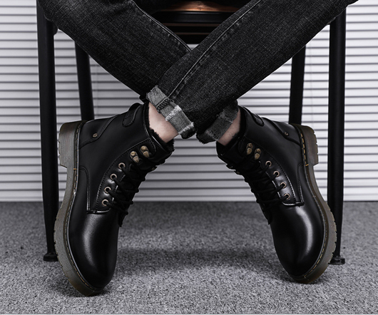 Botas Martin de Caña Alta con Cierre para Hombre - Estilo Urbano Elevado - Image 7