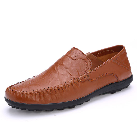 Zapatos Casuales de Cuero para Hombre Estilo Británico Ligeros y Versátiles - Image 3