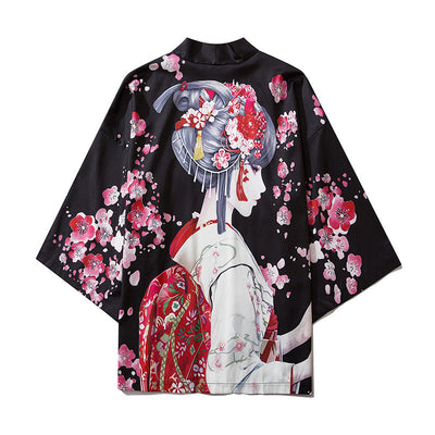 Bata Kimono Hombre Estilo Ukiyo-e Carpa Japonesa - Image 3