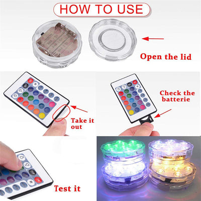Luz LED Sumergible para Piscina con Control Remoto 21 Botones - Image 15