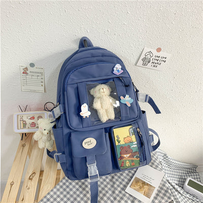 Mochila Escolar de Gran Capacidad con Diseño Coreano para Niñas - Image 10