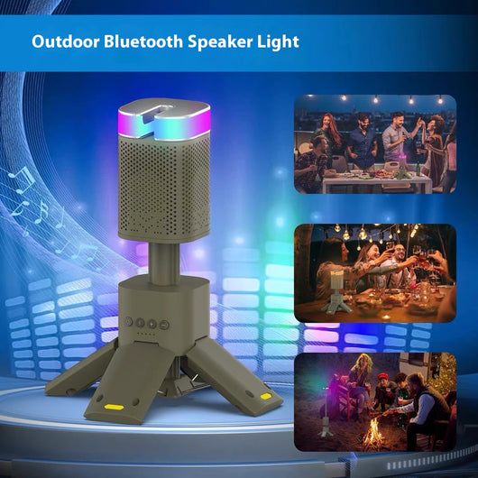 Parlante Bluetooth Portátil con Luces LED Atmosféricas - Image 2