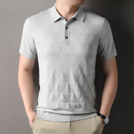 Camiseta Manga Corta Hombre Ice Silk Transpirable Secado Rápido - Image 8