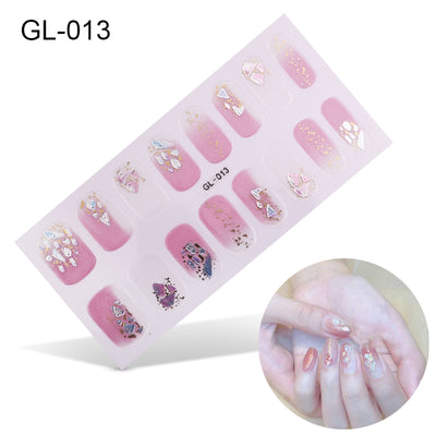 Pegatinas de Uñas con Efecto Láser y Película de Aceite Colorida - Image 7