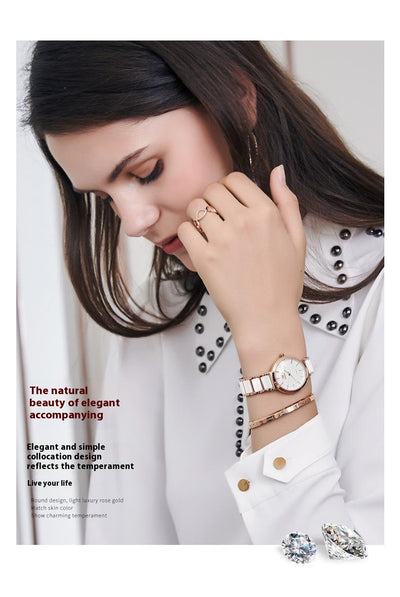 Reloj de Lujo para Mujer con Movimiento de Cuarzo y Resistencia al Agua - Image 7