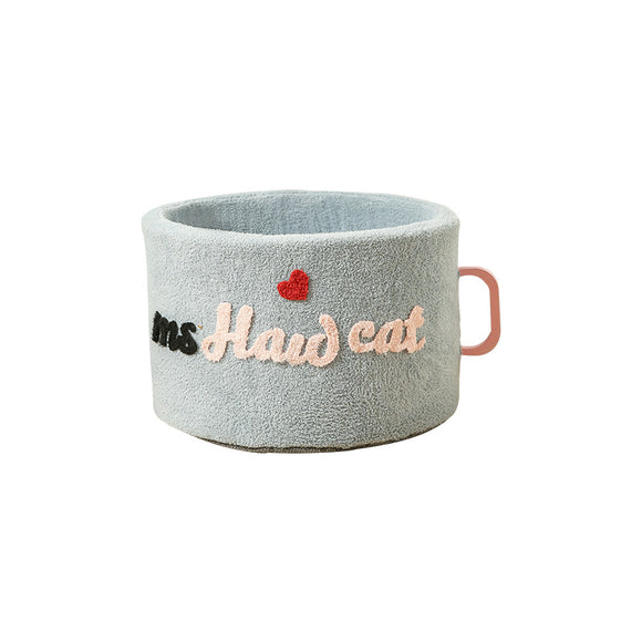 Cama para Mascotas Tipo Taza Ramen - Removible y Lavable para Todas las Estaciones