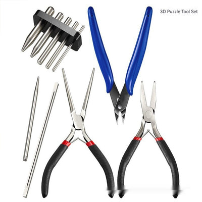 Set de 10 Herramientas de Acero Inoxidable para Modelos 3D y Ensamblaje