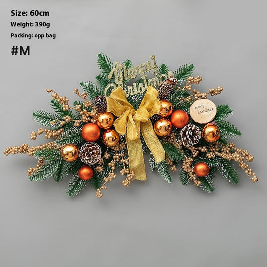 Árbol de Navidad Invertido con Guirnalda de Ratán y Adorno Cuerno - Image 27