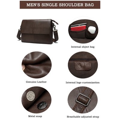 Bolso de Cuero para Negocios - Elegancia Profesional para Hombres - Image 16