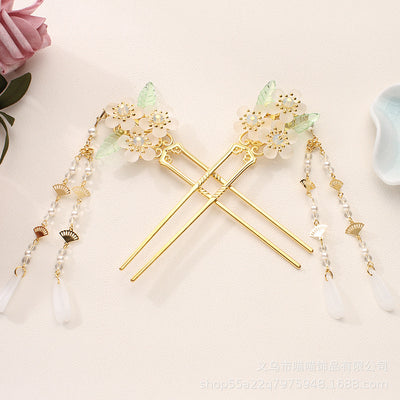 Peineta Novia Hanfu Antigua con Borlas y Peine Decorativo para el Cabello - Image 8