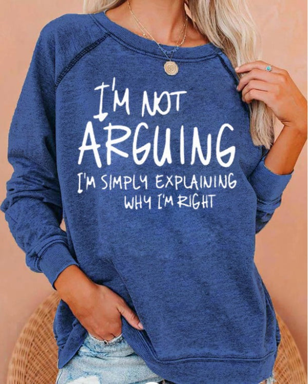 Sudadera Suelta Estampada con Diseño English - Comodidad Casual