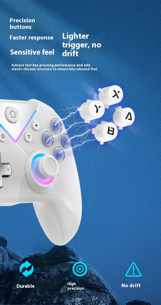 Control Inalámbrico Bluetooth con Vibración Hall Trigger para Nintendo Switch - Image 18