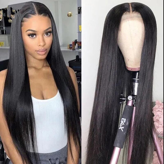 Peluca de Cabello Liso Largo Medio para Mujeres - Image 8