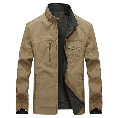 Chaqueta de Cuello Mao para Hombre sin Capucha - Image 5