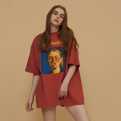 Camiseta Suelta de Manga Corta para Verano - Ajuste Relajado para Mujer