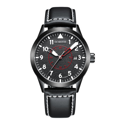 Reloj Automático de Hombre con Correa de Cuero, Resistente al Agua y Esfera Luminosa - Image 6