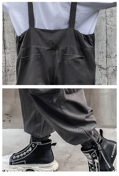 Overol Casual Vintage Holgado para Hombre Talla Grande - Image 13