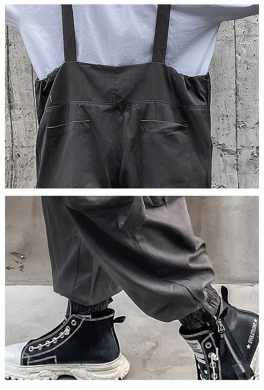 Overol Casual Vintage Holgado para Hombre Talla Grande - Image 13