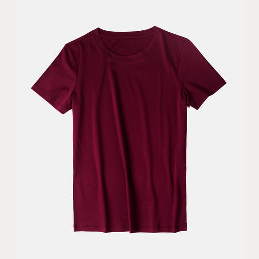 Camiseta Básica de Algodón Puro para Mujer - Versátil y Cómoda - Image 36