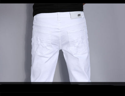 Jeans Slim Fit Elásticos Blancos para Jóvenes - Image 8