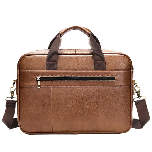 Bolsa Crossbody de Cuero para Documentos Profesionales - Maletín Casual para Computadora - Image 4