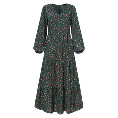 Vestido Casual Floral con Volantes para Tallas Grandes - Image 17