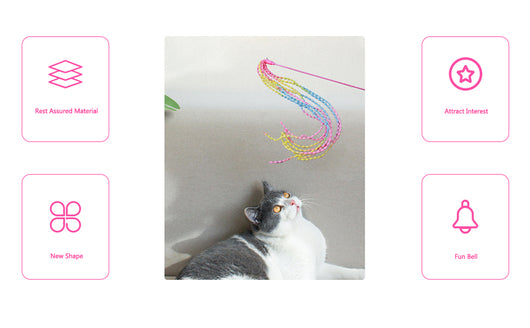 Juguetes Interactivos para Gatos con Varita y Campana - Image 11