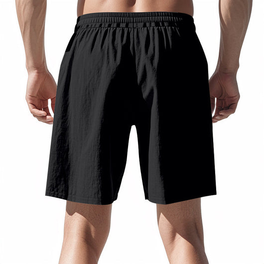 Shorts de Lino Sueltos para Hombre - Estilo Playa Casual Lavado - Image 36