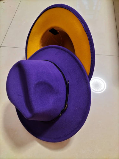 Sombrero Fedora Jazz con Combinación de Colores - Estilo Europeo y Americano - Image 7