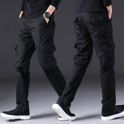 Pantalones de Trabajo Hombre Algodón Puro Bolsillos Múltiples Corte Recto - Image 7