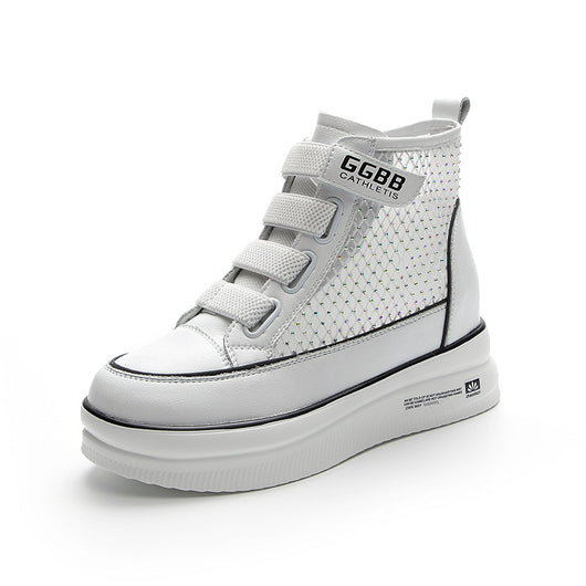 Zapatos de Cuero Transpirables con Plataforma Elevada para Mujer - Image 10