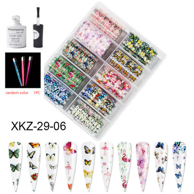 Set de 12 Láminas Decorativas para Uñas - Transferencias Nail Art - Image 93