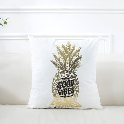 Funda de Almohada Dorada Super Suave para el Hogar - Image 11