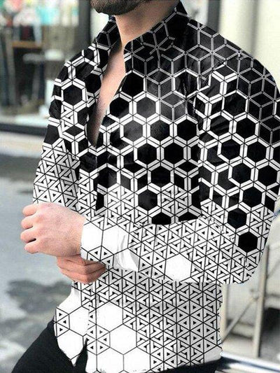 Camisa Casual de Manga Larga con Estampado Digital - Image 13
