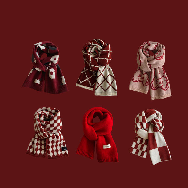 Bufanda Tejida de Lana para Invierno - Abrigo Cálido y Elegante