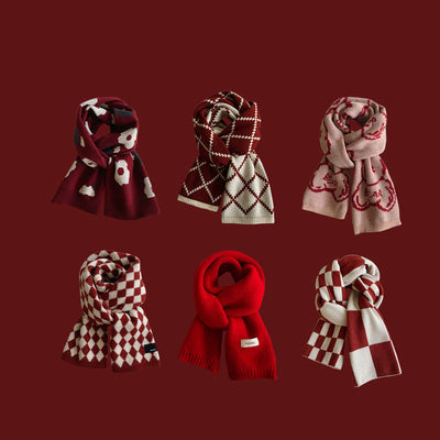 Bufanda Tejida de Lana para Invierno - Abrigo Cálido y Elegante