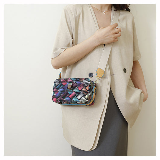 Bolsa para Cámara Elegante Multicolor con Diseño Águila y Correa Ancha - Image 9