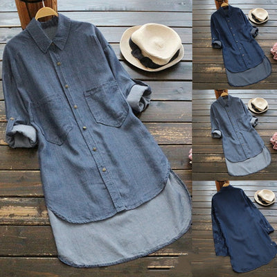Short Vaquero Británico con Largo Irregular para Mujer - Image 9