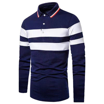 Camisa Business Casual Manga Larga con Detalles de Costura para Hombre - Image 12