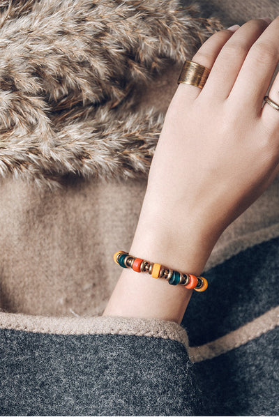 Pulseras de Cuentas de Cobre con Esmalte Colorido - Combina y Personaliza - Image 2