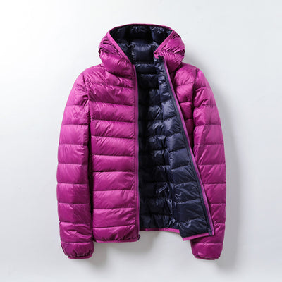 Chaqueta Acolchada Ligera con Capucha - Plumón de Pato Blanco Premium - Image 9